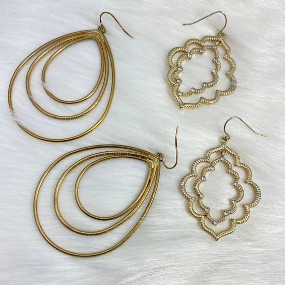 Pair of Boho Themed Dangle & Drop Earrings - Picture 1 of 7